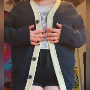 Navy blue Zara cardigan